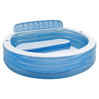 Portable Family Lounge Swimming Pool Tub with Bench, Rest Pad, and Glass Holders Price in Pakistan | LAPTAB