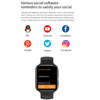 K80 Bluetooth Smart Watch with Touchscreen, Heart Rate, Sleep & Call Monitor Price in Pakistan | LAPTAB