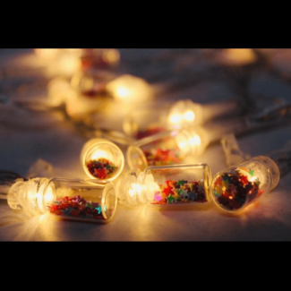 Bottles Fairy Light with 20 Warm LED Lights on 10m String for Party and Wedding Decor