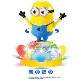 Spin Musical Dancing Minions 4D Toy with Lights and Music for Toddlers 1+ Price in Pakistan | LAPTAB