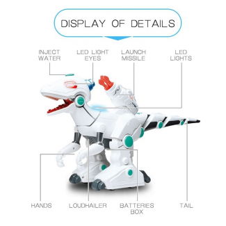 RC Dinosaur Robot Fire Dragon Toy with Remote Control, Lights, Music, Ages 3+ Price in Pakistan | LAPTAB