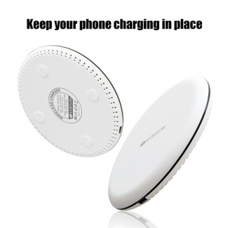 Vorson Qi Wireless Boost Up Charging Pad Slim Portable Round Design with Safety Features Price in Pakistan | LAPTAB