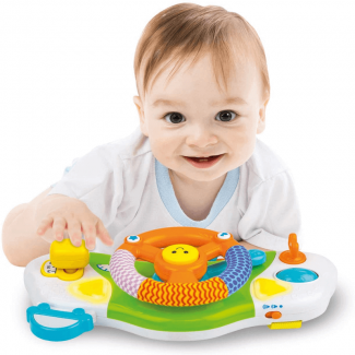 Musical Baby Stroller Driver Toy with Sound Effects, Melodies, and Movable Rings Price in Pakistan | LAPTAB