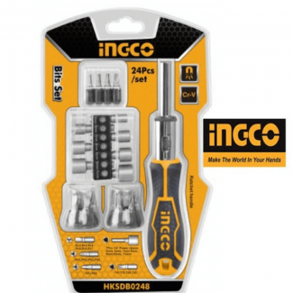 24 Pcs Screwdriver Set with 16 Bits, 7 Power Sleeves, and Ratchet Handle Price in Pakistan | LAPTAB