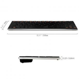 Rapoo E6500 Mini Ultra Thin Bluetooth Keyboard for Android Tablets with Rechargeable Battery Price in Pakistan | LAPTAB