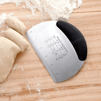 Stainless Steel Dough Cutter with Measurement in Cm & Inches, Ergonomic Handle Price in Pakistan | LAPTAB