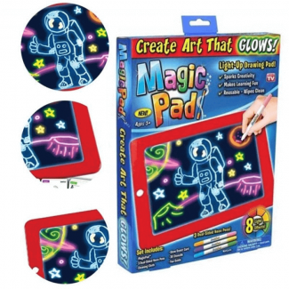 3D Magic Pad LED Writing Board with Pen for Drawing, Tracing, and Sketching Price in Pakistan | LAPTAB