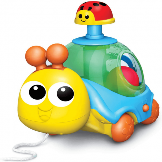 Kids Spin N Pull Snail Play Toy with Melody, Spinning Balls, and Counting Learning Price in Pakistan | LAPTAB