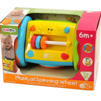 Baby Musical Spinning Wheel Fun Toy for Crawling and Coordination Development, Ages 6 Months+ Price in Pakistan | LAPTAB