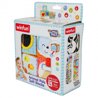 Animal Pals Soft Blocks for Kids ? 4 Colorful, Tactile Blocks with Sounds Price in Pakistan | LAPTAB