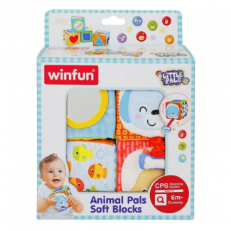 Animal Pals Soft Blocks for Kids ? 4 Colorful, Tactile Blocks with Sounds Price in Pakistan | LAPTAB