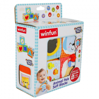 Animal Pals Soft Blocks for Kids ? 4 Colorful, Tactile Blocks with Sounds Price in Pakistan | LAPTAB