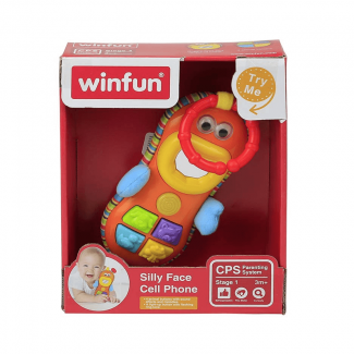 Silly Face Multi-Color Cell Phone Toy with Sound, Light, Rattle, and Mirror for Babies Price in Pakistan | LAPTAB