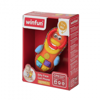 Silly Face Multi-Color Cell Phone Toy with Sound, Light, Rattle, and Mirror for Babies Price in Pakistan | LAPTAB