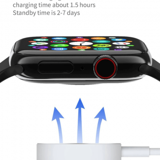DW35 Wireless Charging Smart Watch with Heart Rate, ECG, GPS, Bluetooth Call, 1.75