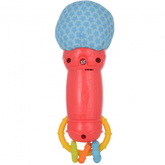 Baby Rock Star Microphone Toy with Light-Up Button, Melodies, and Rattle Rings for Ages 3 Months+ Price in Pakistan | LAPTAB