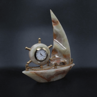 Pure Marble Ship Table Watch