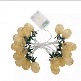 LED Pineapple String Fairy Lights, 10 Pineapple Bulbs, Energy Saving, Indoor/Outdoor Decor Price in Pakistan | LAPTAB