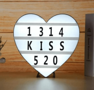 LED Heart Message Light Box with USB Powered LED Beads for Romantic Decor and Gifts Price in Pakistan | LAPTAB