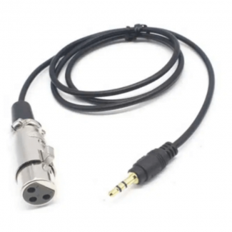 3.5mm Male to XLR Female Audio Adapter Cable, 2m, 99.99% OFC Copper, EMI Shielded