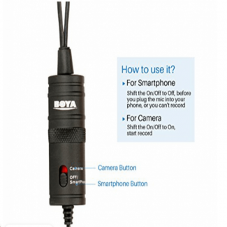 Boya BY-M1DM Dual Lavalier Microphone for Smartphones, Cameras, and Recorders Price in Pakistan | LAPTAB