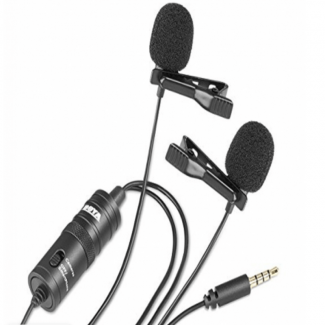 Boya BY-M1DM Dual Lavalier Microphone for Smartphones, Cameras, and Recorders Price in Pakistan | LAPTAB