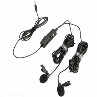 Boya BY-M1DM Dual Lavalier Microphone for Smartphones, Cameras, and Recorders Price in Pakistan | LAPTAB