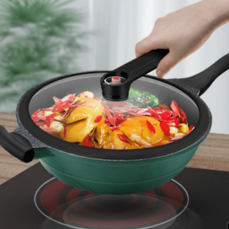 Vacuum Micro Pressure Non Stick Pan with 5-Layer Heat Storage, Lightweight and Heat-Resistant Price in Pakistan | LAPTAB