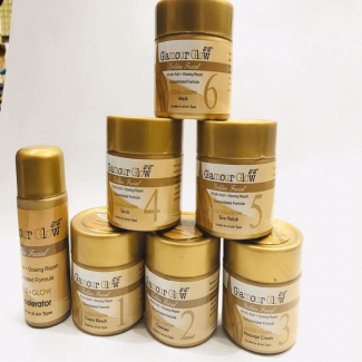 Professional Glamour Glow Gold Facial Kit 7 in 1