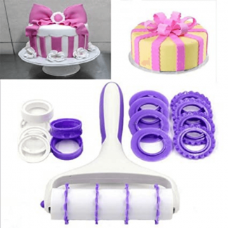 25 pcs Fondant Ribbon Cutter Set with Roller, Wheels, Spacers for Cake Decorating Price in Pakistan | LAPTAB