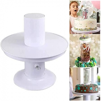 Surprise Popping Cake Stand with Music Box and Hidden Gift Compartment