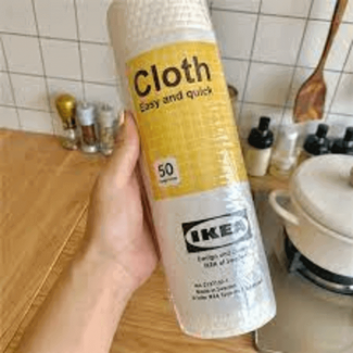 IKEA 1pc Reusable Wipes, 100% Wood Pulp Fiber, Multi-Function Cleaning Cloth Price in Pakistan | LAPTAB