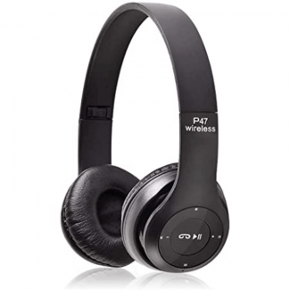 P47 Stereo Bluetooth Headphones with 40mm Speakers, Mic, 15-Hour Playtime, Wired/Wireless Price in Pakistan | LAPTAB