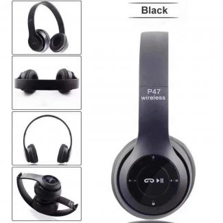 P47 Stereo Bluetooth Headphones with 40mm Speakers, Mic, 15-Hour Playtime, Wired/Wireless Price in Pakistan | LAPTAB