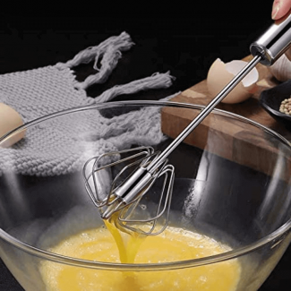Large Size Manual Hand Mixer with Ergonomic Handle and Long Head Design for Baking and Cooking