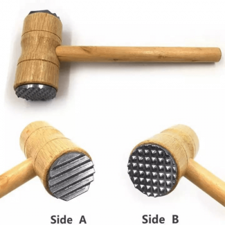 Wooden Double Sided Meat Hammer with Aluminum Alloy Heads for Tenderizing and Flattening Meat Price in Pakistan | LAPTAB