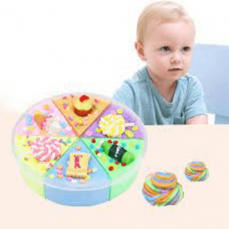 6 Color Pizza Slime Kit 145g ? DIY Stretchy Slime Set with Magnetic Clay, Glitter, and Fluffy Slime for Kids 3+ Price in Pakistan | LAPTAB