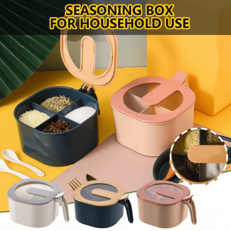 Seasoning Four Compartment Storage Box - Durable, Space-Saving Spice Organizer for Kitchen and Outdoor Use Price in Pakistan | LAPTAB