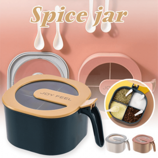 Seasoning Four Compartment Storage Box - Durable, Space-Saving Spice Organizer for Kitchen and Outdoor Use Price in Pakistan | LAPTAB