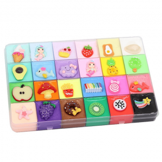 500ml 24 Colors Cloud Cotton Slime Kit for Kids ? Soft, Non-Toxic, Stress Relief Price in Pakistan | LAPTAB