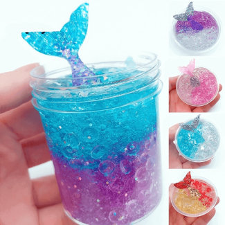 1pc Jumbo Mud Scented Mermaid Slime – 130g