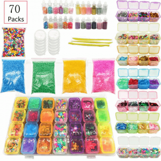 70 Pcs Kids DIY Slime Kit – 480g