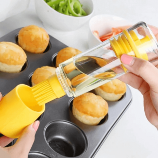 Silicone Oil Brush Bottle with Non-Toxic Brush, Heat Resistant, BPA-Free, 3-in-1 Basting Tool Price in Pakistan | LAPTAB