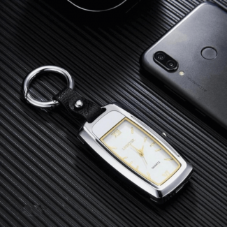 Watch Lighter Keychain with Clock, Reusable Metal Lighter and Waterproof PU Leather Price in Pakistan | LAPTAB