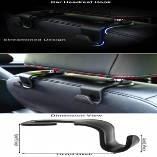 Universal Car Seat Back Hook - Foldable, Easy Install, Compact Car Headrest Organizer Price in Pakistan | LAPTAB