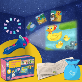 Kids Flashlight Storybook Projector Portable Torch Light Design for Imaginative Play Price in Pakistan | LAPTAB