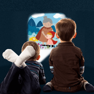 Kids Flashlight Storybook Projector Portable Torch Light Design for Imaginative Play Price in Pakistan | LAPTAB