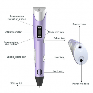 3D Printing Doodler Stylus Pen with LCD Screen, USB Rechargeable, PLA & ABS Compatible Price in Pakistan | LAPTAB