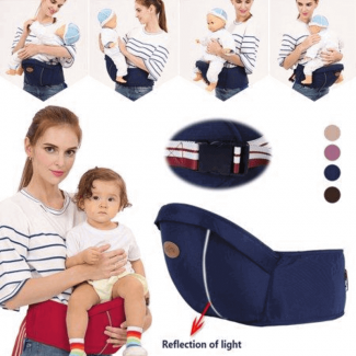 Baby Hip Carrier Seat Maroon and Blue with Padded Waist Strap, Breathable and Washable Design Price in Pakistan | LAPTAB