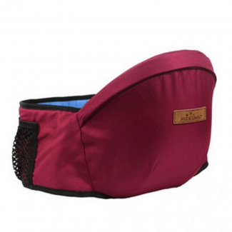 Baby Hip Carrier Seat Maroon and Blue with Padded Waist Strap, Breathable and Washable Design Price in Pakistan | LAPTAB